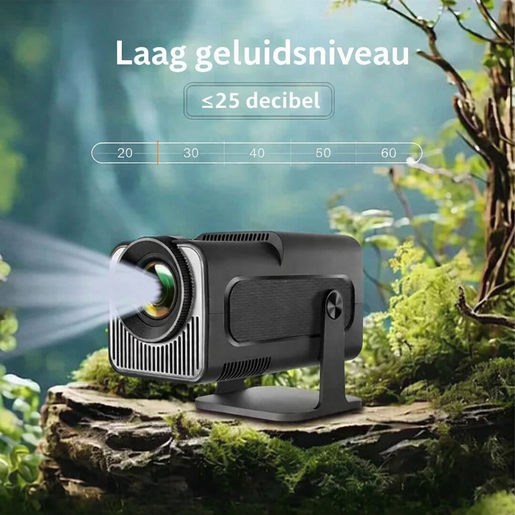 Smart miniprojector met Bluetooth en WiFi voor het echte bioscoop gevoel in huis