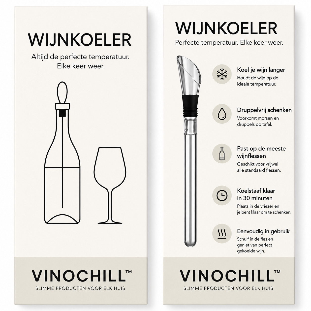 VinoChill™ | Houdt Elke Slok Heerlijk Koud
