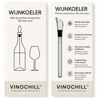 VinoChill™ | Houdt Elke Slok Heerlijk Koud