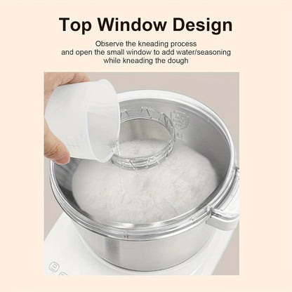 1.85Gal (7.3QT) Household Electric Dough Mixer with Built-In Ferment Proof Function, All-in-One Automatic Bread & Pizza Dough Maker, Food-Grade 304 Stainless Steel Bowl, Smart Microcomputer Timing Control