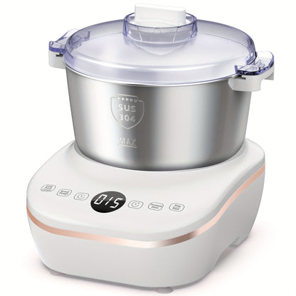 1.85Gal (7.3QT) Household Electric Dough Mixer with Built-In Ferment Proof Function, All-in-One Automatic Bread & Pizza Dough Maker, Food-Grade 304 Stainless Steel Bowl, Smart Microcomputer Timing Control