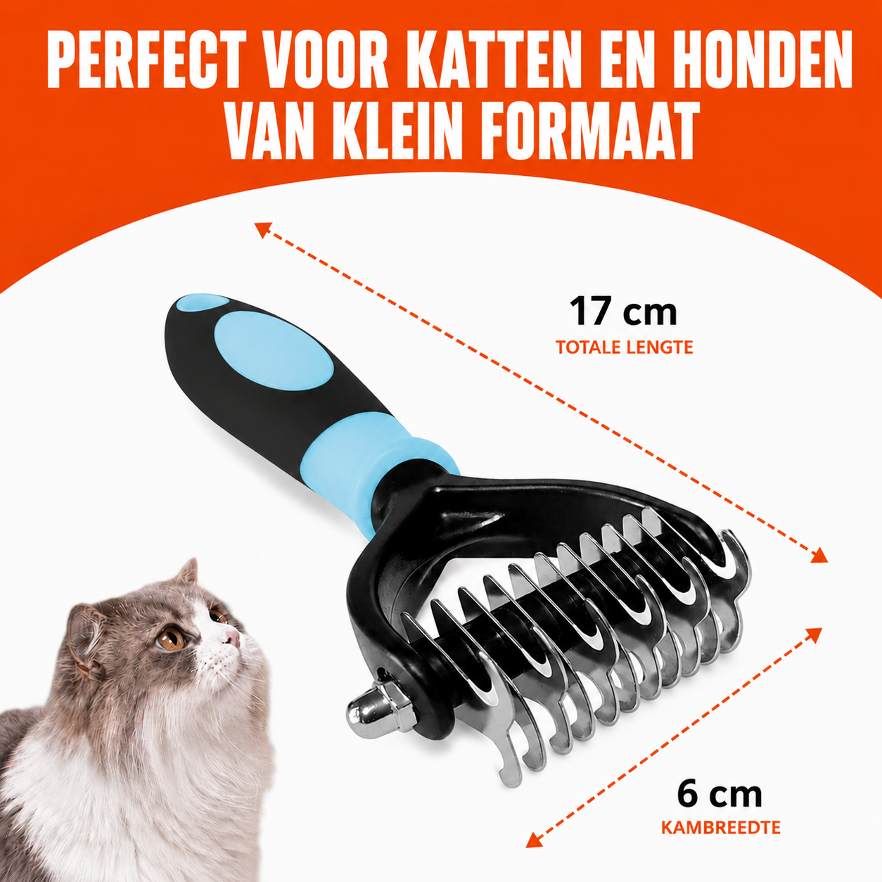 FurEase™ | Verwijdert klitten en losse haren moeiteloos