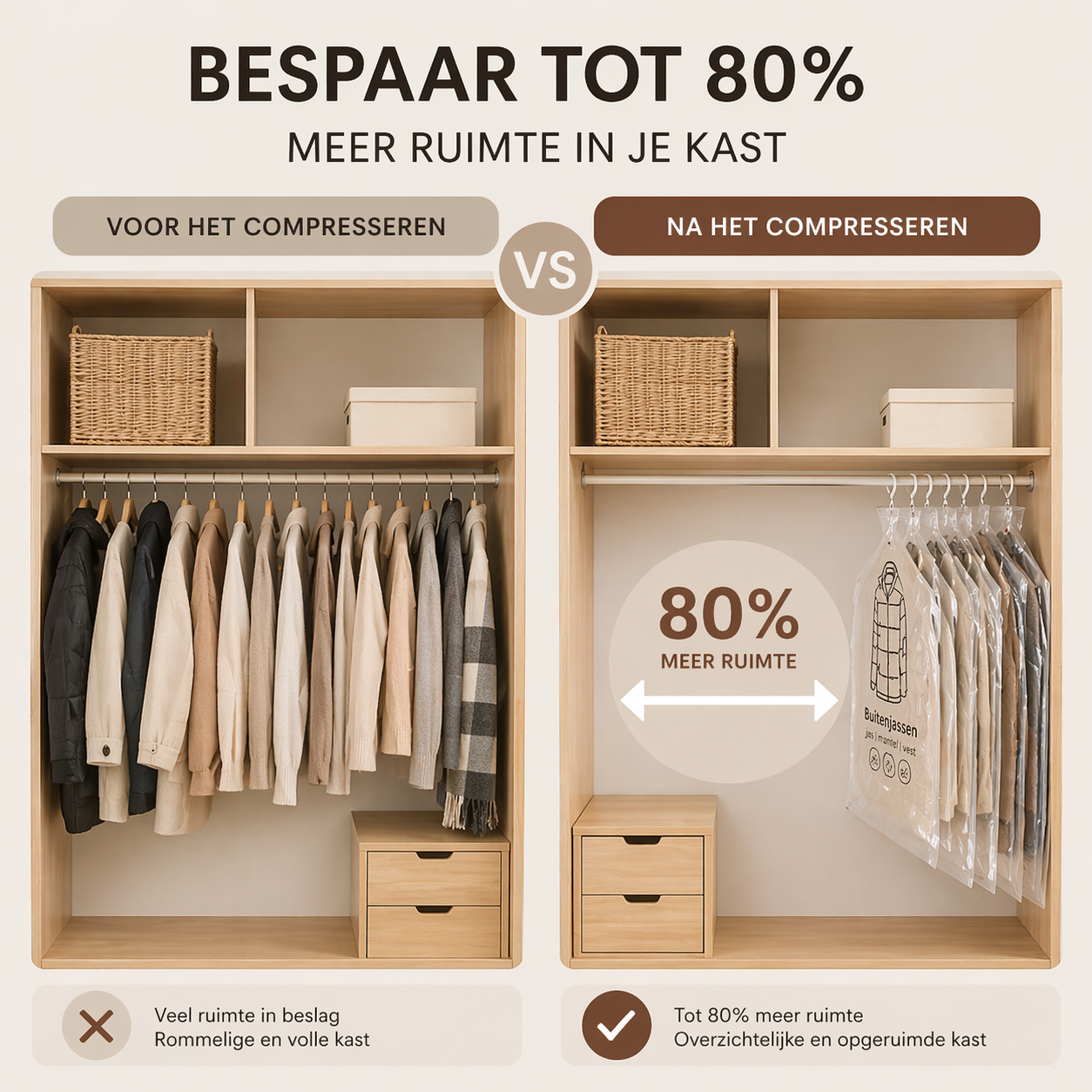 SpaceSaver Bags™ I Creëer direct extra ruimte zonder moeite