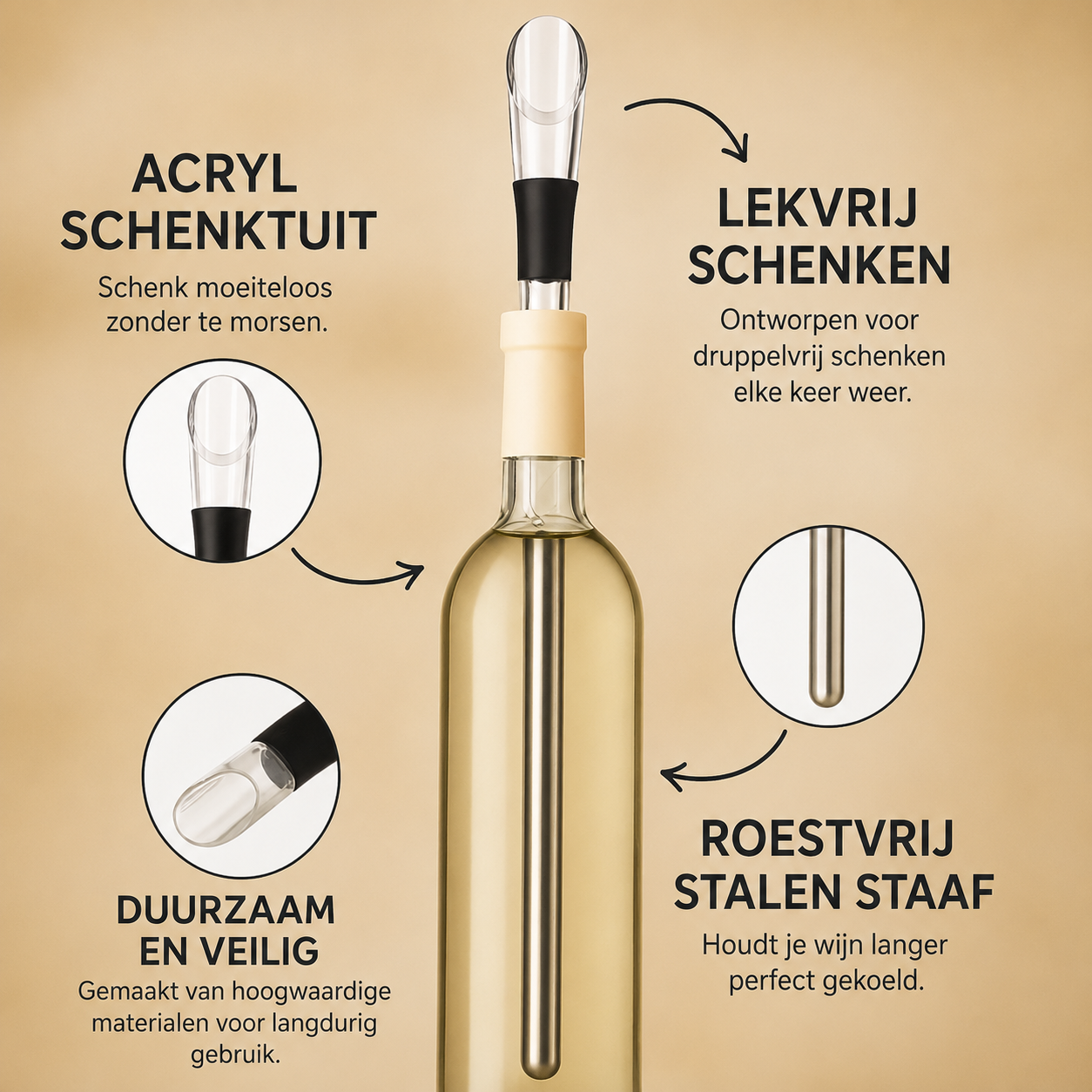 VinoChill™ | Houdt Elke Slok Heerlijk Koud