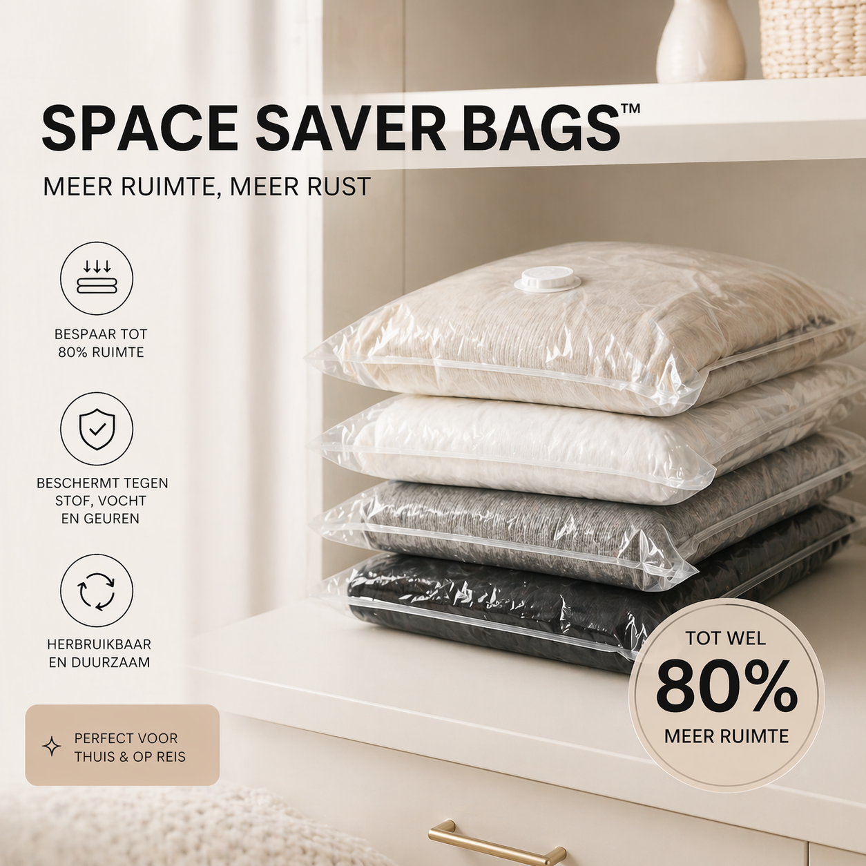 SpaceSaver Bags™ I Creëer direct extra ruimte zonder moeite