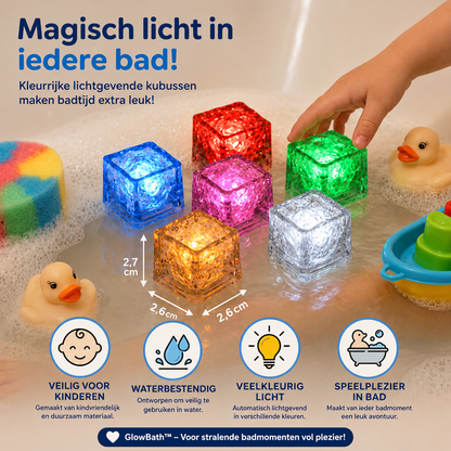GlowBath™ | Magische lichtkubussen voor in bad