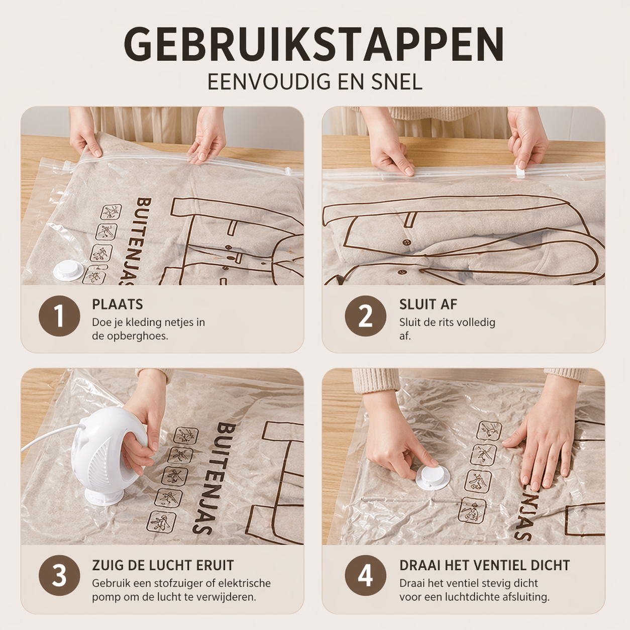 SpaceSaver Bags™ I Creëer direct extra ruimte zonder moeite