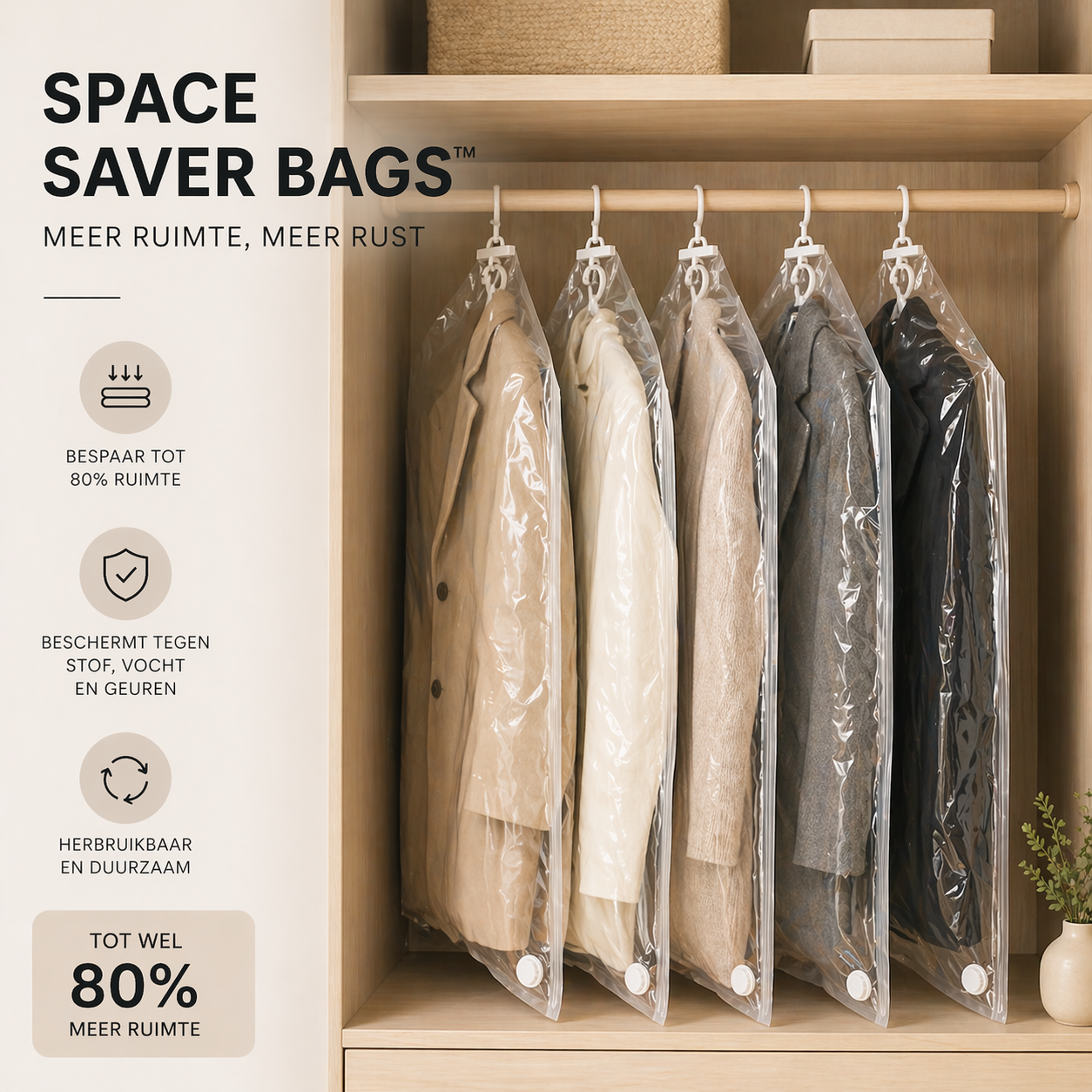 SpaceSaver Bags™ I Creëer direct extra ruimte zonder moeite