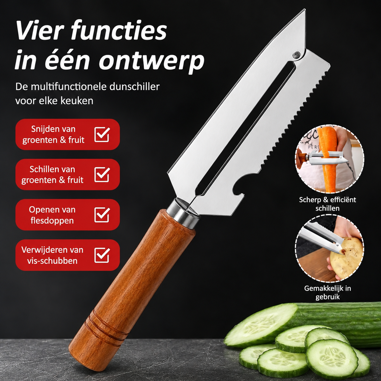 SliceMaster™ | Schillen, snijden en bereiden in één beweging