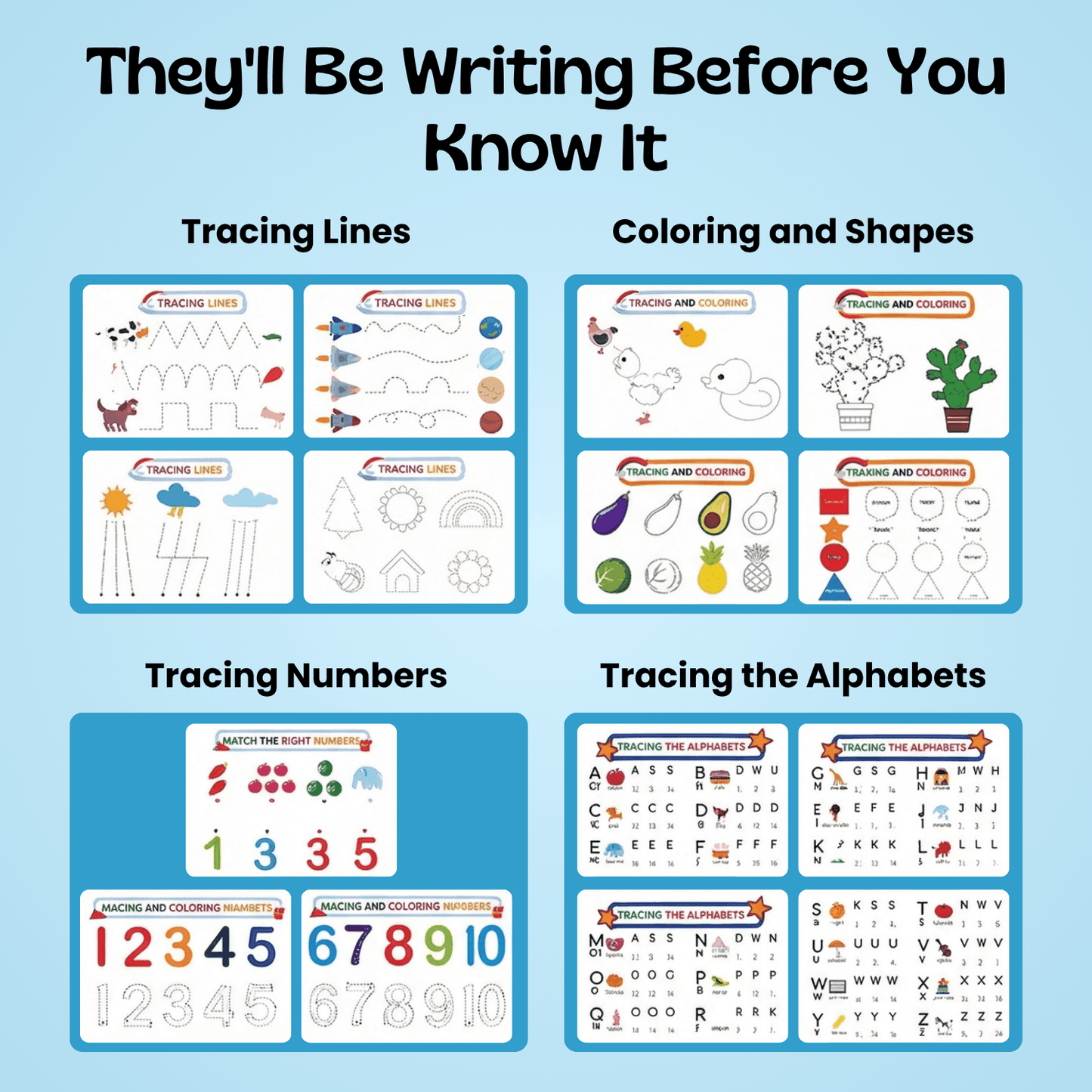 TibaToes™ Montessori Preschool Busy Book