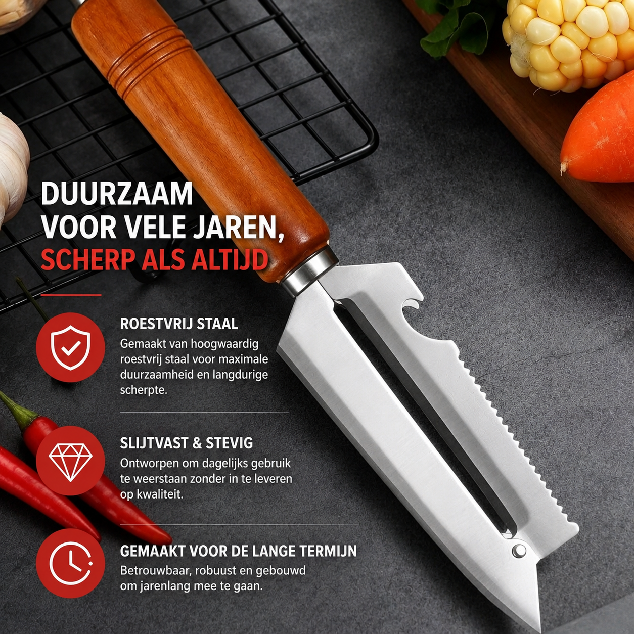 SliceMaster™ | Schillen, snijden en bereiden in één beweging