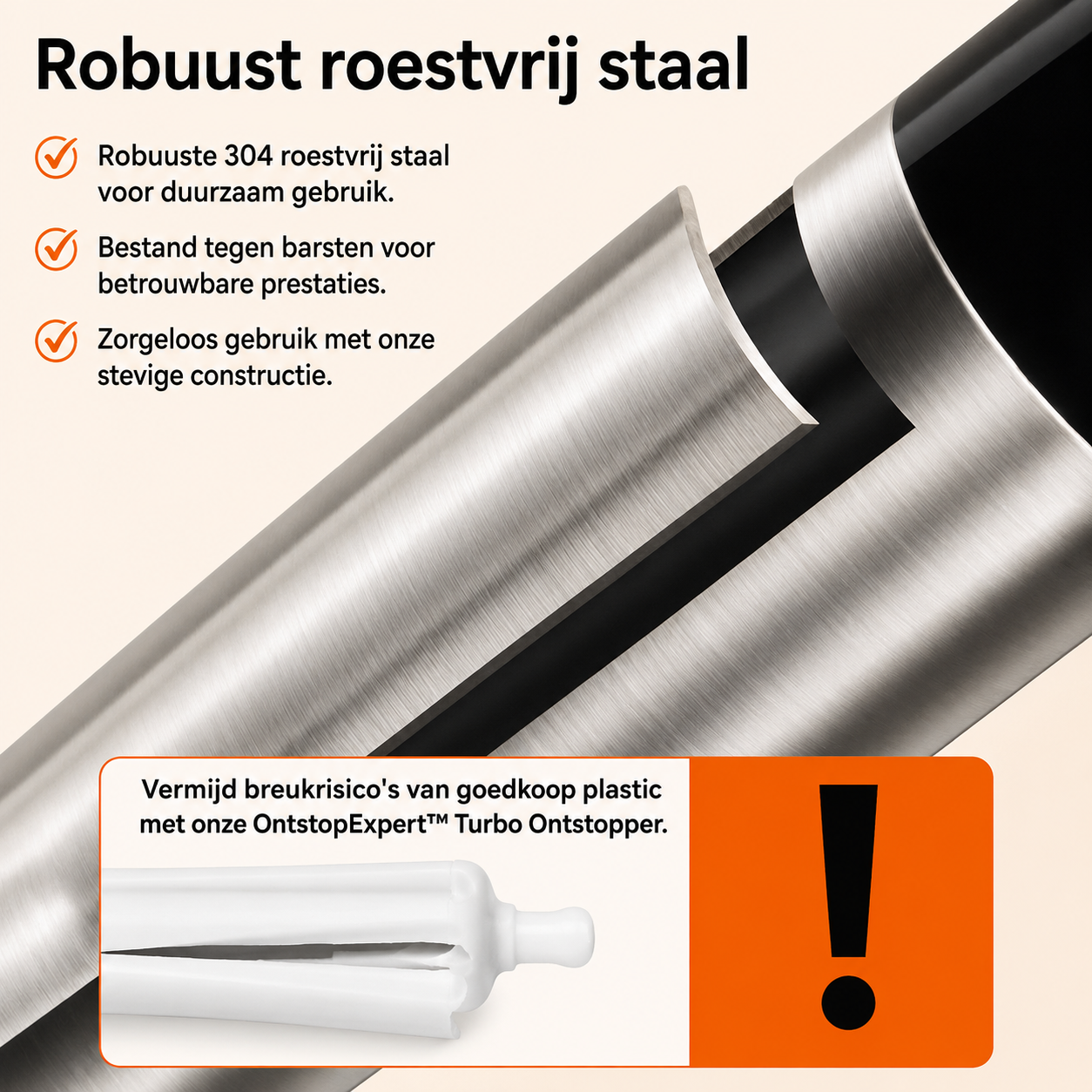 OntstopExpert™ | Verwijdert hardnekkige verstoppingen binnen enkele seconden
