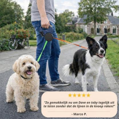 DoublePaw Control I Twee honden uitlaten zonder knopen