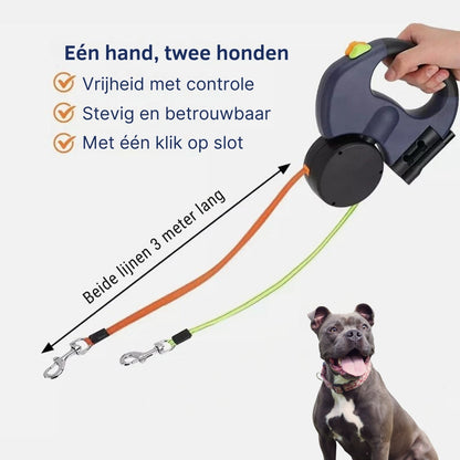 DoublePaw Control I Twee honden uitlaten zonder knopen