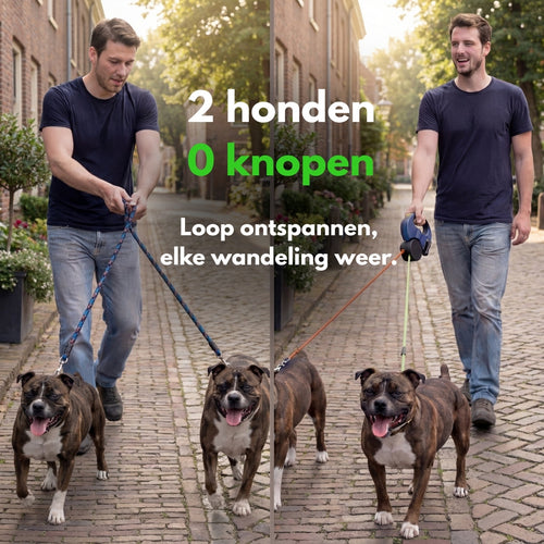DoublePaw Control I Twee honden uitlaten zonder knopen