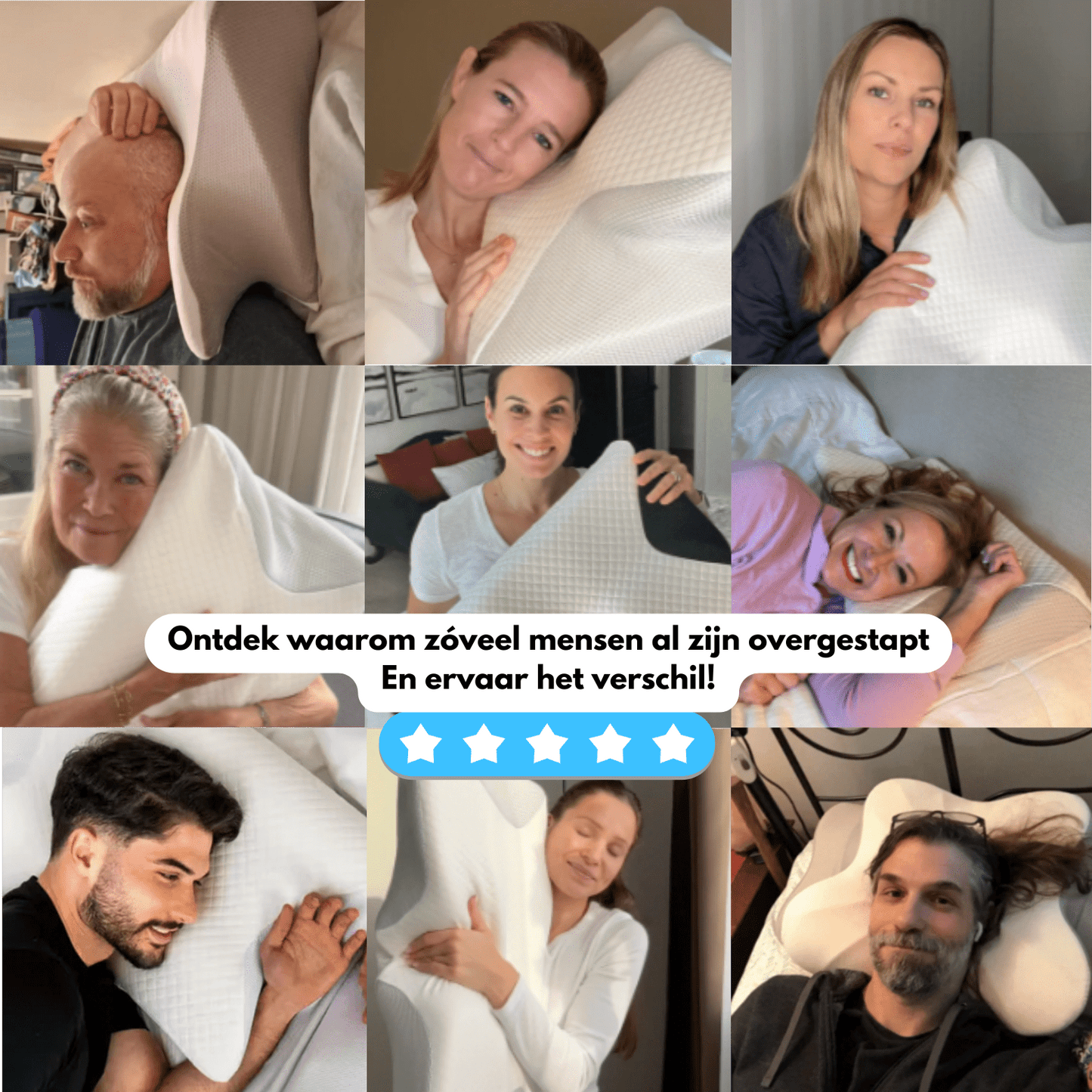 DeepRest™ Nekkussen | Ergonomische memory foam ondersteuning voor pijnvrije nachten