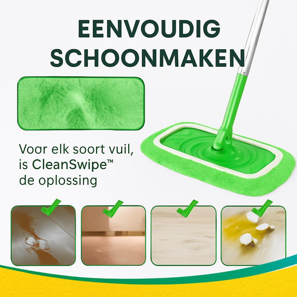 CleanSwipe Mop™ | Herbruikbaar microvezel schoon zonder wegwerpdoekjes