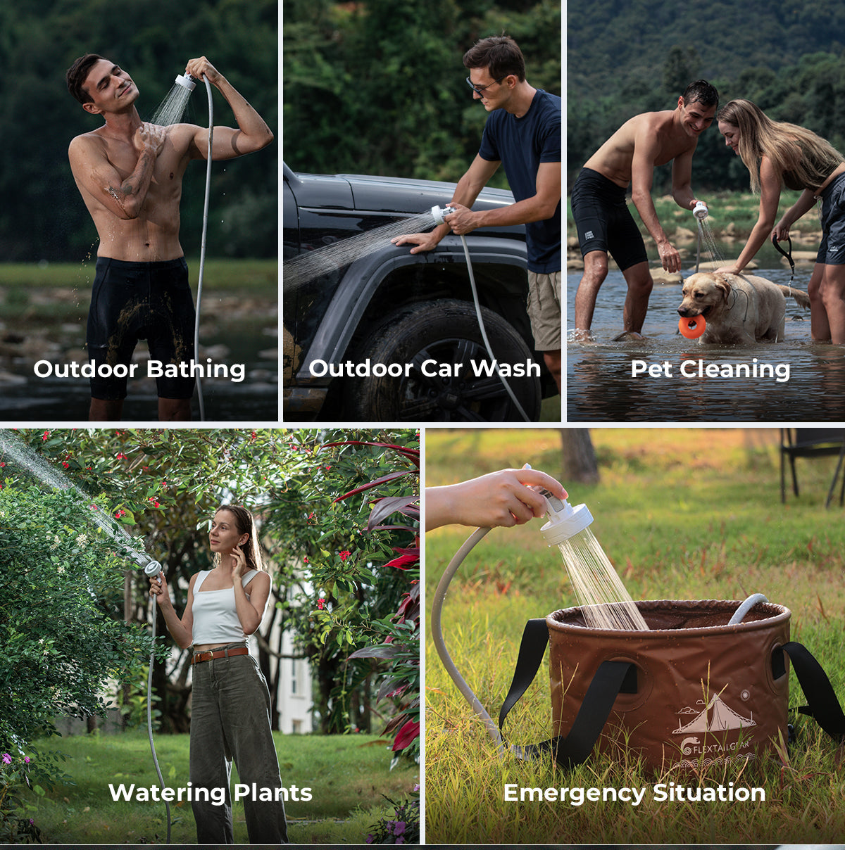 MAX SHOWER - Ultralight Rechargeable Instant Outdoor Shower