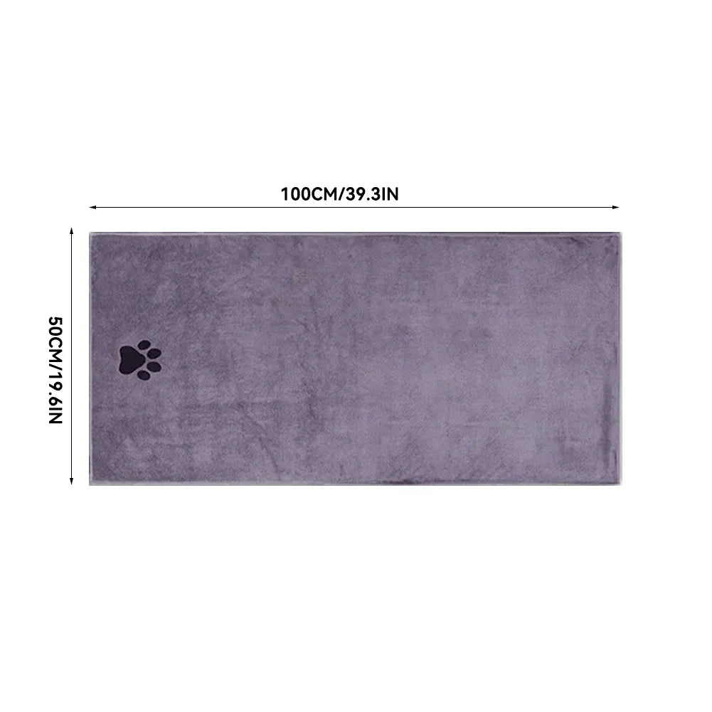 3 Maatopties Microvezel Huisdierbadhanddoek Geborduurd Superzacht Absorberend Katten- en Hondenverzorgingsartikelen