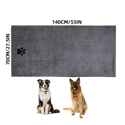 3 Maatopties Microvezel Huisdierbadhanddoek Geborduurd Superzacht Absorberend Katten- en Hondenverzorgingsartikelen