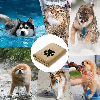 3 Maatopties Microvezel Huisdierbadhanddoek Geborduurd Superzacht Absorberend Katten- en Hondenverzorgingsartikelen