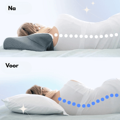 DeepRest™ Nekkussen | Ergonomische memory foam ondersteuning voor pijnvrije nachten