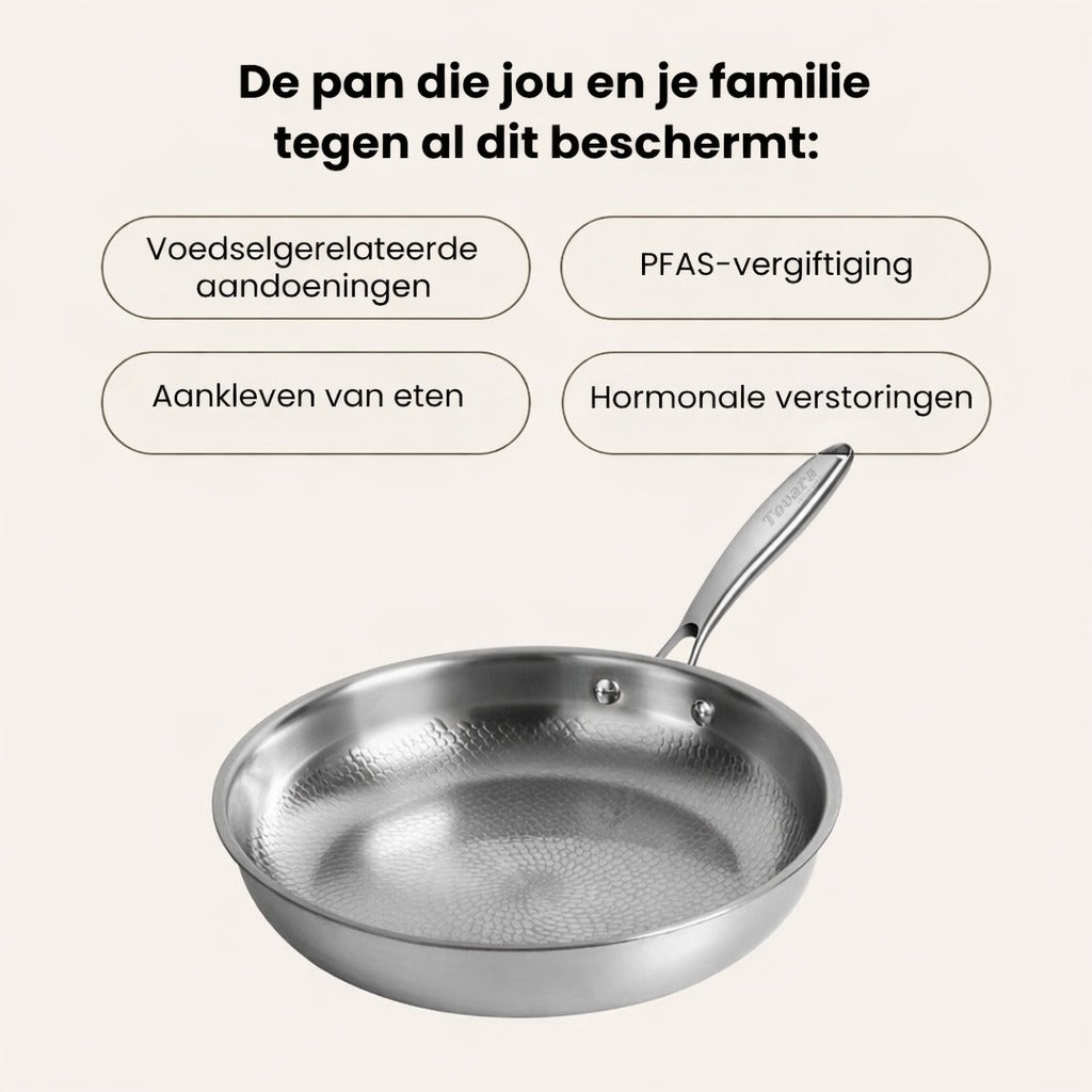 CleanCook Pan™ | Gezond & veilig koken met titanium antiaanbak