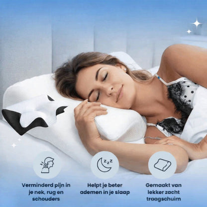 DeepRest™ Nekkussen | Ergonomische memory foam ondersteuning voor pijnvrije nachten