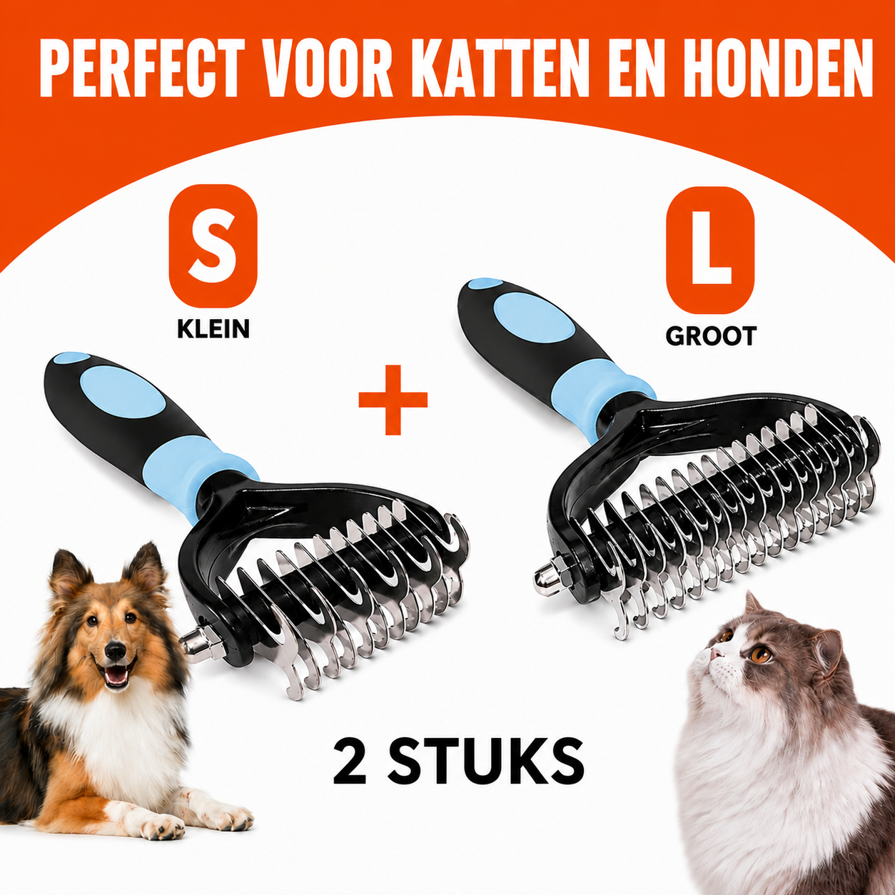 FurEase™ | Verwijdert klitten en losse haren moeiteloos
