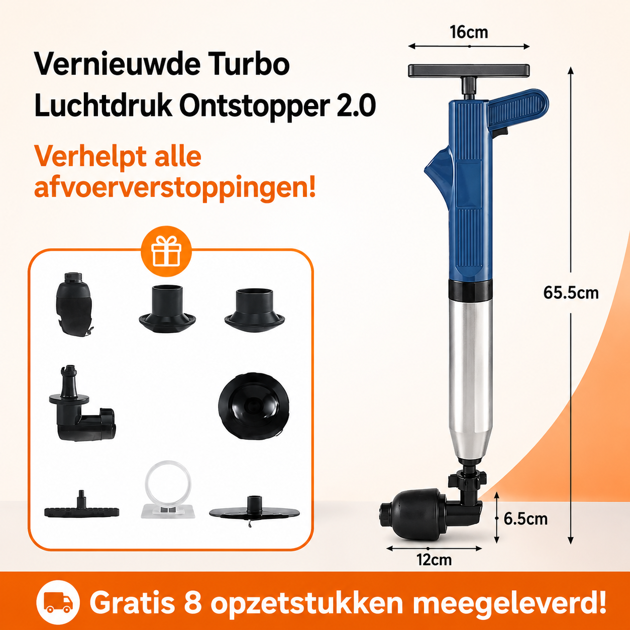 OntstopExpert™ | Verwijdert hardnekkige verstoppingen binnen enkele seconden