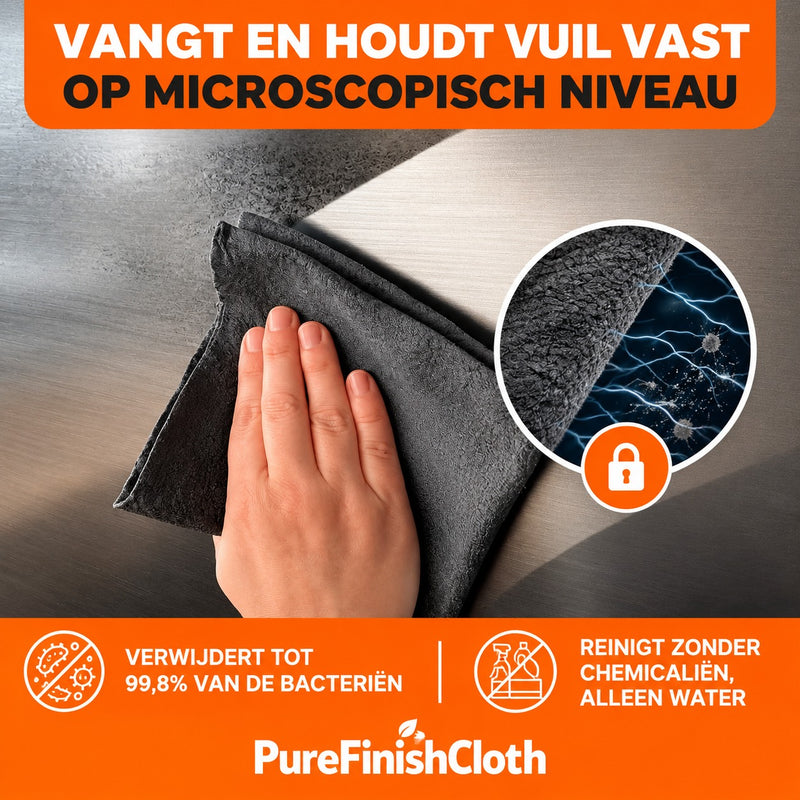 Hoe werkt de PureFinish Cloth?