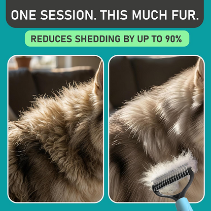 ⏰LAST DAY SALE: Only £6.99🔥Dual-Sided Pet Grooming Comb for Dogs & Cats